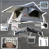 Ventura Deluxe 1.4 Roof Top Tent + LED Lights + Internal Storage Hammock