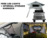 Ventura Deluxe 1.4 Roof Top Tent + LED Lights + Internal Storage Hammock